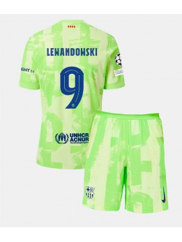 Barcelona Robert Lewandowski #9 Dječji Rezervni Dres kompleti 2024-25 Kratak Rukavima (+ kratke hlače)